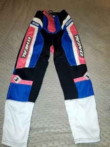O'Neal Women's Racing Pants 3 Black Blue Pink Motorcross Dirt Bike Method Junior - Picture 1 of 5