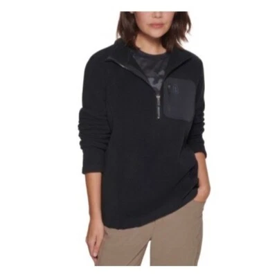 Bass Outdoor Womens Highline Trail Half Zip Fleece Jacket Black Size XL NWT - Image 1 of 3