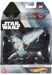 Mattel HMH97 Hot Wheels Star Wars Starship Select SITH INFILTRATOR DieCast 20 - Picture 1 of 12