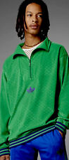 Sz M Adidas Originals Men's Adicolor Heritage Now 70s Funnel Velour Top GREEN
