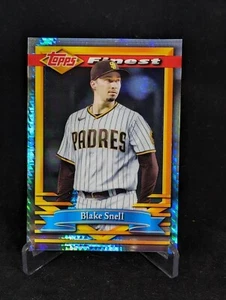 Topps Finest Flashbacks Blake Snell #134 2021 refractor prismático 11/35 Padres - Imagen 1 de 2