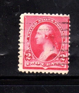 #220 2 CENTAVOS WASHINGTON ELEGANTE CANCELACIÓN USADO BB - Imagen 1 de 2