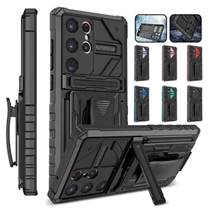 Funda con clip para cinturón con soporte Militray para Samsung Galaxy A16 A06 A15 A25 A55 A03s A24 - Imagen 1 de 85