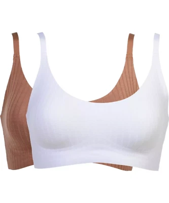 Paquete de 2 sujetadores de gel de punto acanalado Rhonda Shear, SINA/WT, 3X Foto 1 de 2