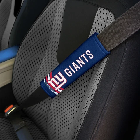 New York Giants Set of 2 Rally Design Premium Seat Belt Shoulder Pad Covers Cover