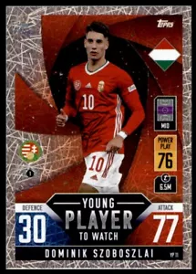 Topps Match Attax 101 Nations League 2022 - Dominik Szoboszlai Hungary No. YP11 - Picture 1 of 2