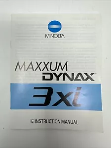Minolta Maxxum Dynax 3xi Instruction Manual Booklet- 1991 Vintage Guide - Picture 1 of 2