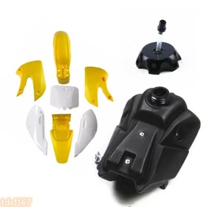 Kit de combustible de plástico y tanque de gasolina con mascota y tapa para Kawasaki KLX 110 KX 65 Suzuki - Imagen 1 de 10
