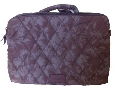 Vera Bradley TONAL CHRYSANTHEMUM 超轻笔记本电脑工作站斜挎包全新带标签 — 第 1/4 张图片