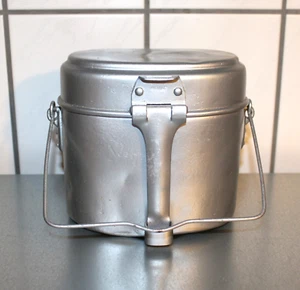 Original Wehrmacht Essgeschirr alt Hersteller WAL42 SD43? Alu-Dose Feldgeschirr - Bild 1 von 10