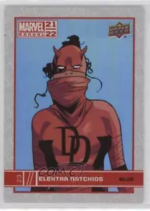 2021-22 Upper Deck Marvel Annual Retail Blue Elektra Natchios #23 c6s - Picture 1 of 3