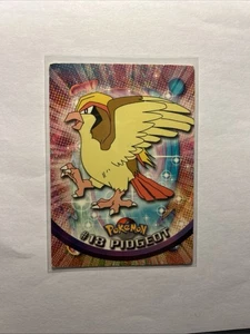 1999 Pokemon Topps TV Animation Edition Series 1 - Pidgeot #18 Blue Logo Card MP - Picture 1 of 2