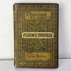 Pilgrim's Progress by John Bunyan Circa 1882 Book Good Condition - Imagen 1 de 10