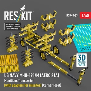 1/48 USN MHU-191/M (AERO 21A) Munitions Transporter (with Missiles adapters) - Picture 1 of 1
