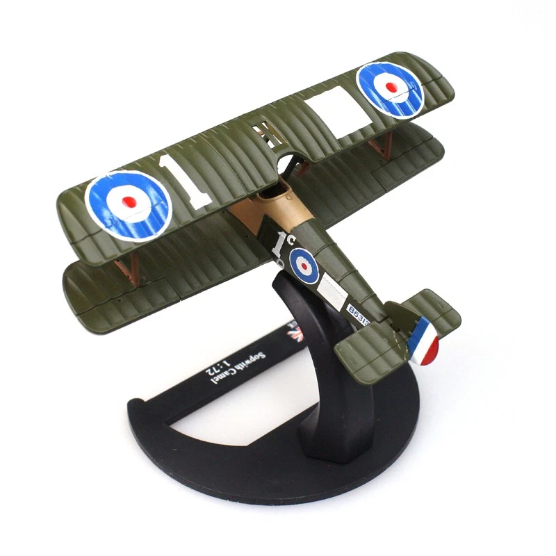 1:72 Diecast Military Model British Sopwith Camel Biplane Fighter WWI Collection - Image 1 of 4