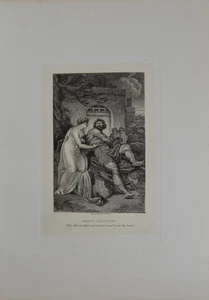 Antiguo John Milton Arte Paraíso Perdido Sansón India Prueba Grabado 1880 - Imagen 1 de 8