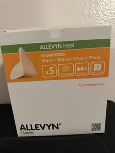 5 Smith & Nephew 66007630 Allevyn Heel Dressings 10.5cm x 13.5 cm Exp 3/2025 - Picture 1 of 4