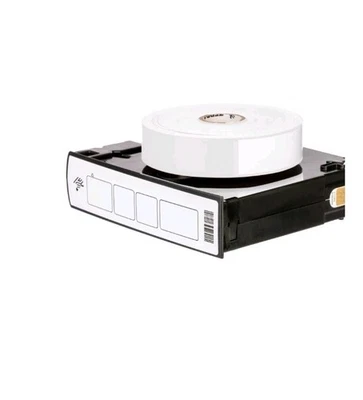 Zebra 10015355K 1"×11" Adult Z-Band UltraSoft Wristband Cartridge 175 White Band - Image 1 of 4