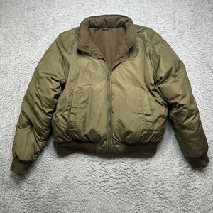 Cabelas Bomber Jacket Mens XL Green Premier Northern Goose Down Puffer Warmest - Picture 1 of 11