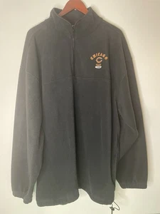 Vintage Y2K Chicago Bears 1/4 Zip Pullover Fleece Size 2XL - Picture 1 of 9