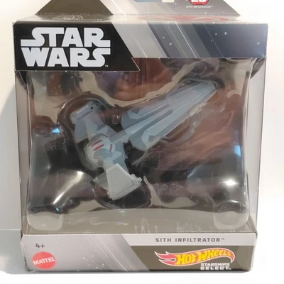 Hot Wheels Star Wars Sith Infiltrator #20 HMH97 Starship Select NEW Mattel Toy - Image 1 of 4