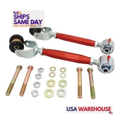 QA1 5249, 2 Pack Red Aluminum Adj. Upper Trailing Arms - Fits 64-67 Gm A-Body  - Image 1 of 4