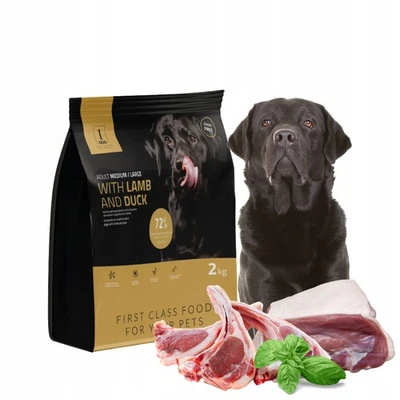 1DOG Getreidefreies Trockenfutter Hundefutter Hund 2kg mit Lamm Ente Glutenfrei - Bild 1 von 4