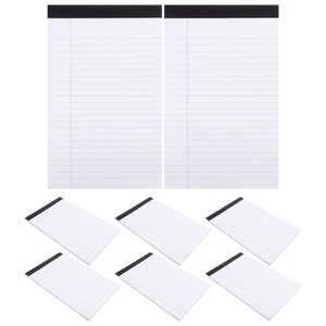 8 Pcs Take Paper Office Lined Wide Ruled Legal Notepad Writing Pads - Picture 1 of 12