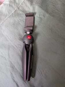 Manfrotto ΜΤΡΙΧΙ-Β pixi mini Tripod + uncommon phone clamp/holder read details - Picture 1 of 11