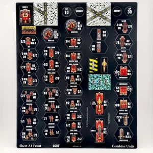 Steve Jackson Games Ogre Deluxe Edition Kickstarter Sheet A1 "Combine Units" - Picture 1 of 2
