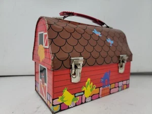 Vintage Thermos Barn Lunchbox No Thermos - Picture 1 of 4