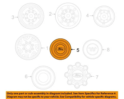 Cubiertas de ruedas Super Duty Ford OEM 04-16 F-250 5C3Z1130CB Foto 1 de 2