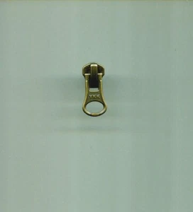 One Antique Brass #5 YKK 2 Way Slider for Metal Zipper - Picture 1 of 3