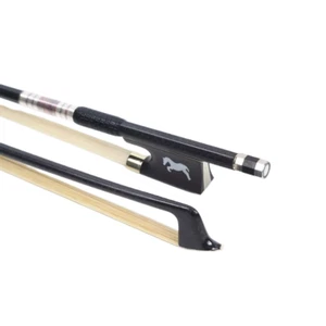 Violin Bow 4/4 Carbon Fiber Advance Bow Hair Ebony Frog Lightweight Balanced New - Picture 1 of 6