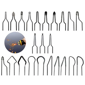 23pcs Pyrography Wire Tips Nibs for 30-50W Adjustable Wood Burning Machine - Picture 1 of 7