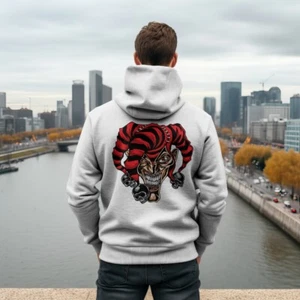 Joker Jester Clown Graphic Streetwear Sneaker Hoodie Clown Hip Hop Skate Hooded - Picture 1 of 2
