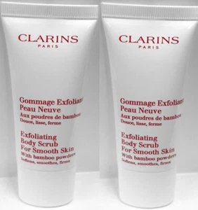 Clarins Smooth Skin Exfoliating Body Scrub W Bamboo Powers 1oz (2 PK) 2oz 60ml - Picture 1 of 3