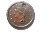 1856 F *Slanted 5* Braided Hair Liberty Head Large Cent,  Nice Lower Priced Coin
