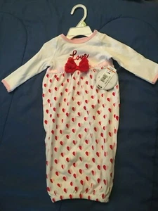 Koala Kids Girl's Hearts Nightgown 0-3 *NEW W Tags* j1 - Picture 1 of 5