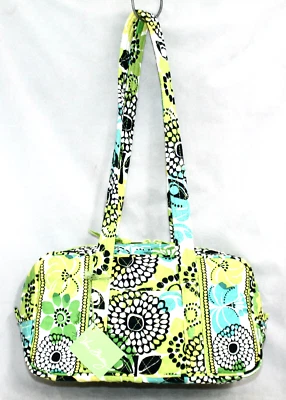 NUEVO VERA BRADLEY 100 Bolso de Mano Bolso de Hombro Limas 11811-123 Verde Amarillo Floral Foto 1 de 4
