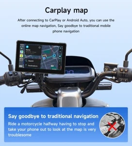 7-inch motorcycle navigation 64G front and rear recorders+tire pressure+GPS - Picture 1 of 17