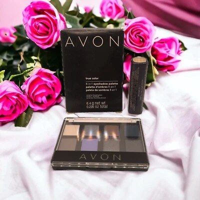 AVON True Color 8-in-1 Eyeshadow Palette ‘STARRY NIGHTS’ + Brownie Lipstick Duo - Image 1 of 4