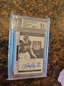 2020 National Treasures Material Signatures Dan Hampton TRUE 1/1 NFL SHIELD Bear - Picture 1 of 8