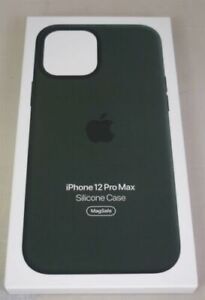 Funda Apple iPhone 12 Pro Max silicona con MagSafe - verde ciprés
