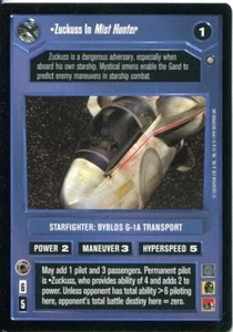 Star Wars CCG Enhanced Jabbas Palace Zuckuss In Mist Hunter - Picture 1 of 1