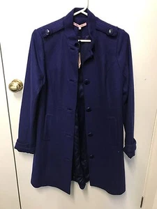 BNWT Review Blue Coat Size 12 Wool Blend - Picture 1 of 1