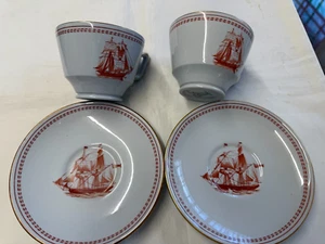 2 CUPS + 2 SAUCERS by TRADE WINDS USED - Picture 1 of 8