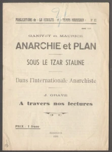 Revue. Publications de la Révolte et Temps Nouveaux. N°92. 1935 Tzar Staline - Imagen 1 de 1