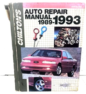 Chilton's 1989-1993 Auto Repair Manual Hardcover #7909 Ford Chrysler GM - Picture 1 of 23