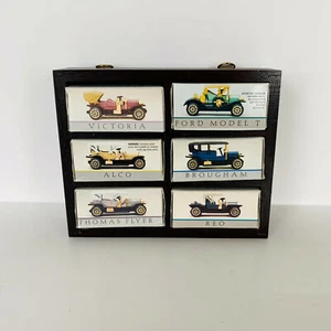 Vintage Readers Digest DIECAST CARS Set 6 With Wooden Display - Picture 1 of 7